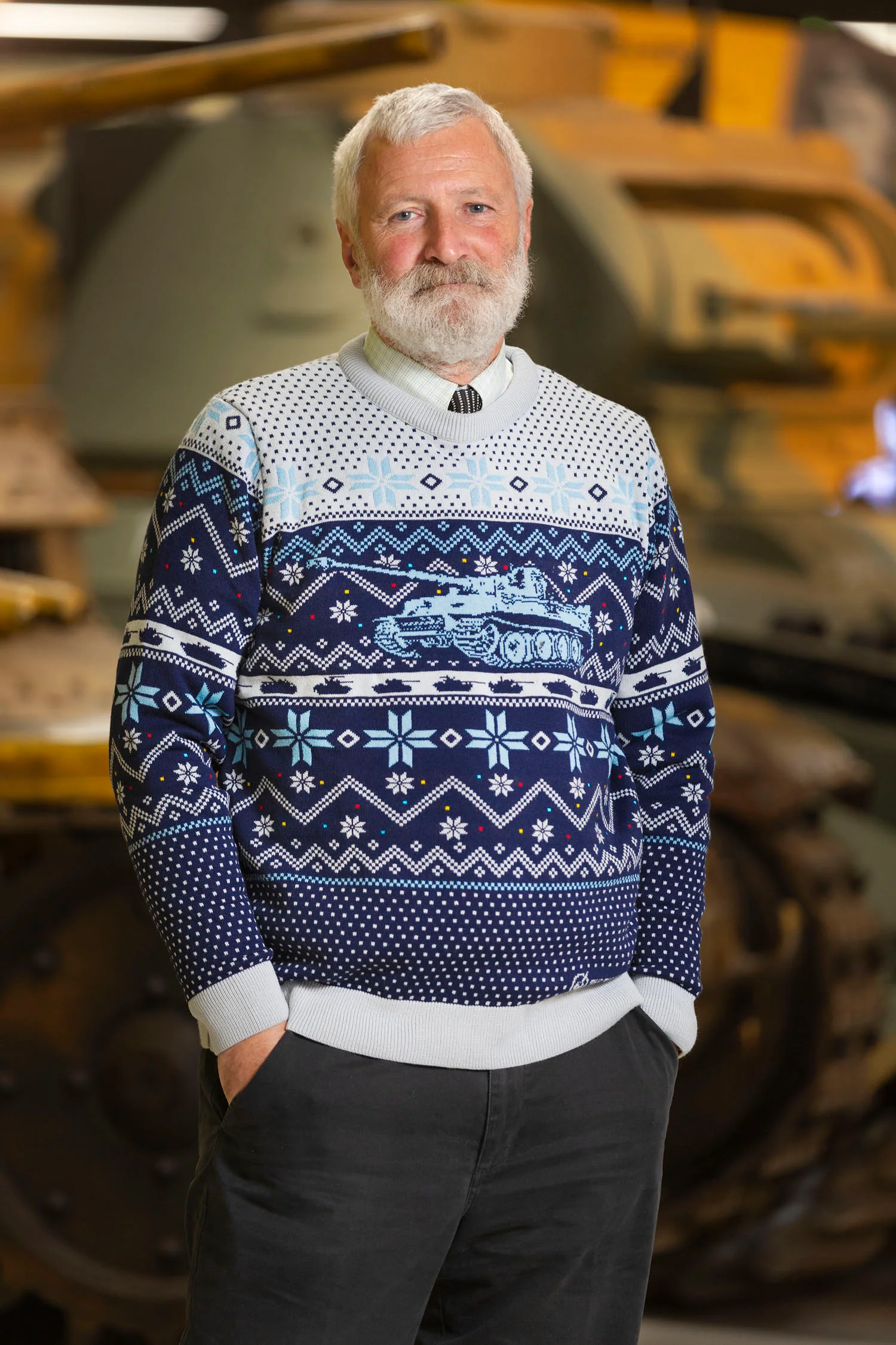 2024 Tank Museum Knitted Christmas Jumper - Image 5