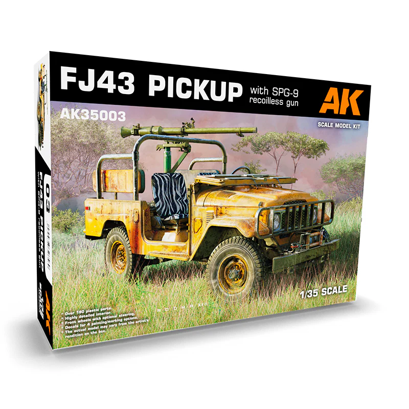 AK 1/35 FJ43 Pickup with SPG-9 Recoilless Gun
