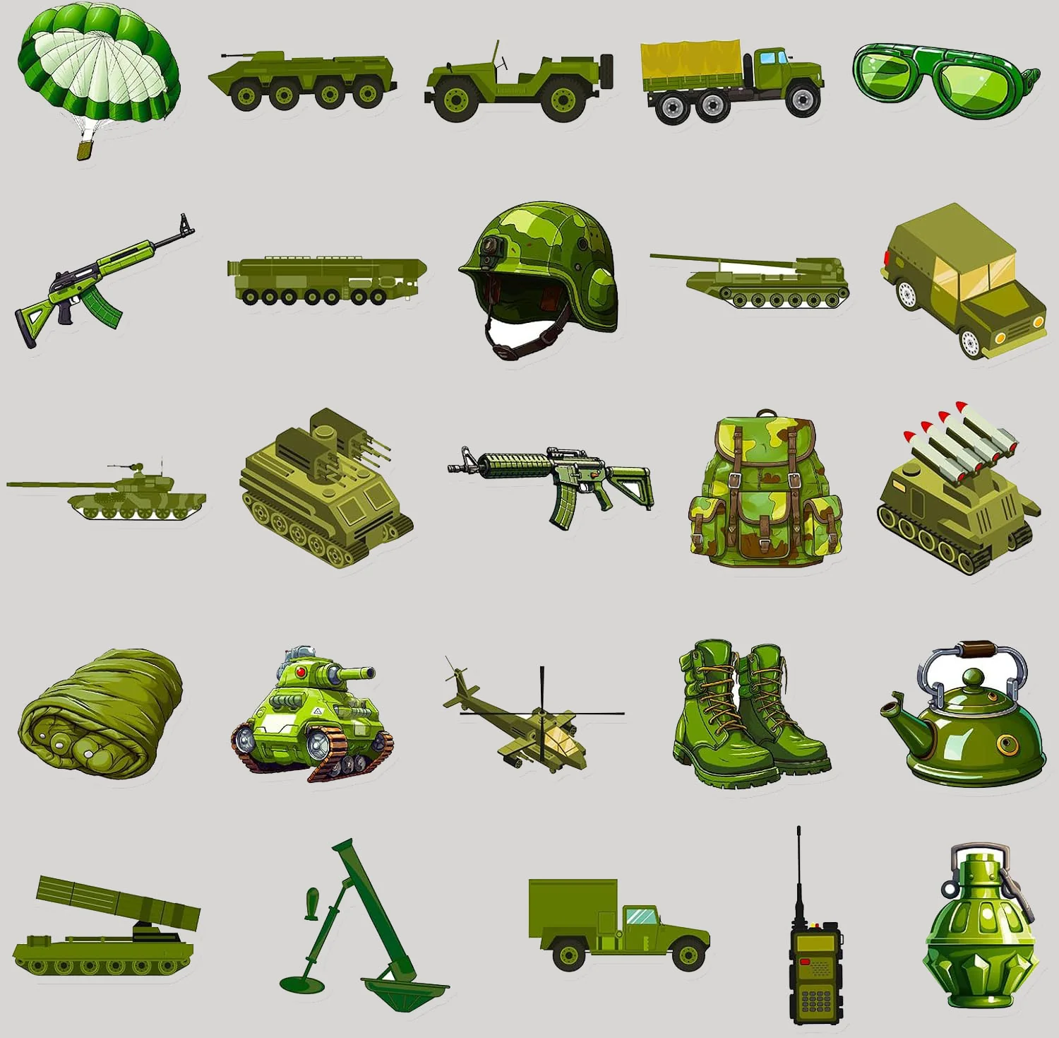 Army Stickers Set of 50 - Image 2