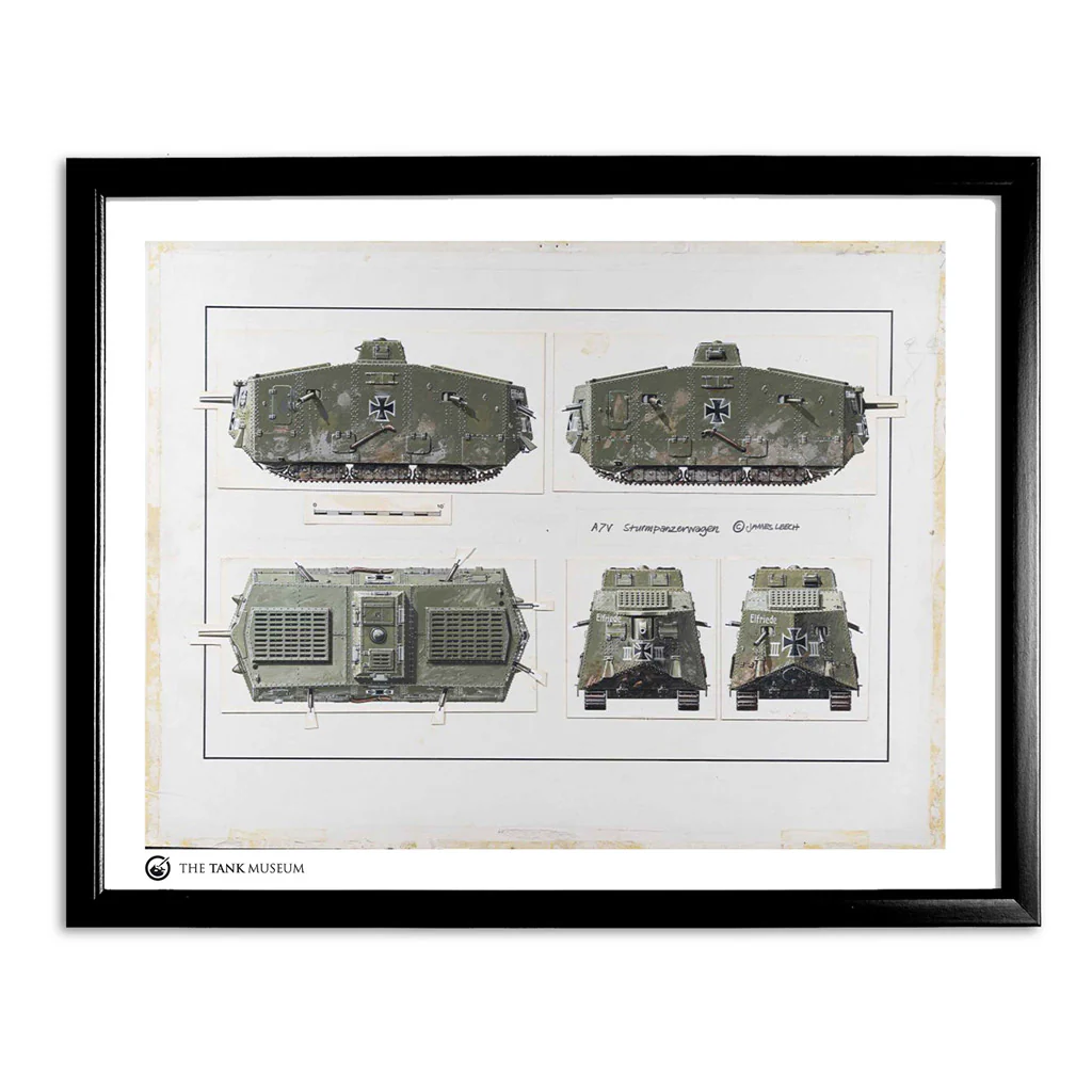 Art Print: A7V Tank Illustration - Image 2