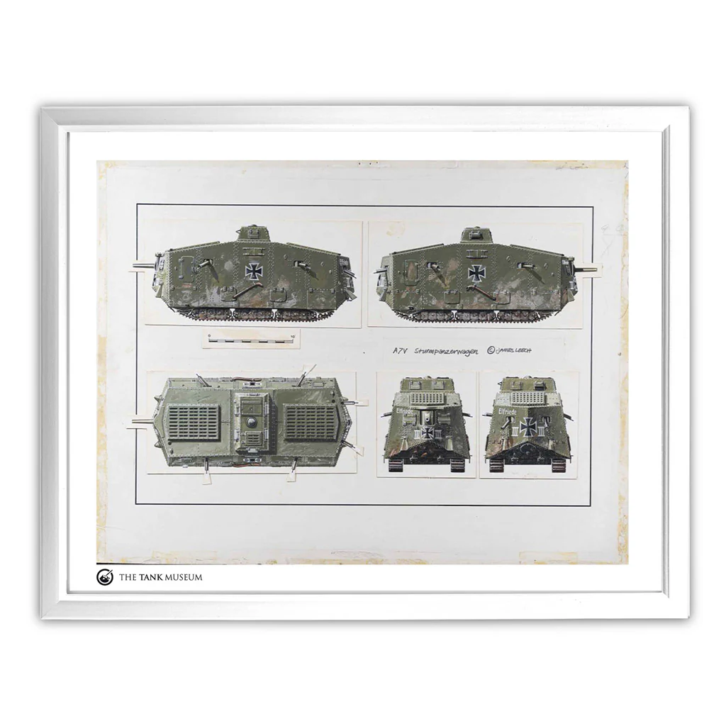 Art Print: A7V Tank Illustration - Image 3
