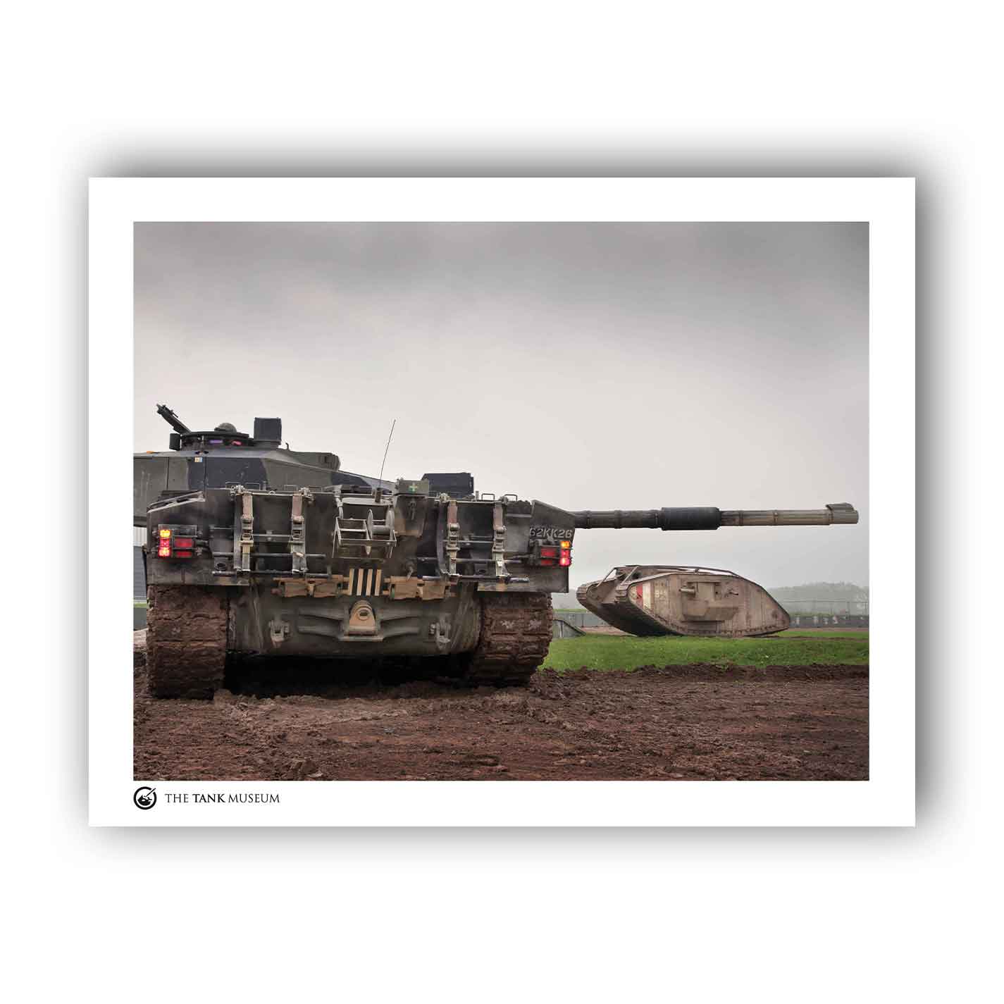 Art Print: ATDU Challenger 2 with MKIV Replica Tank