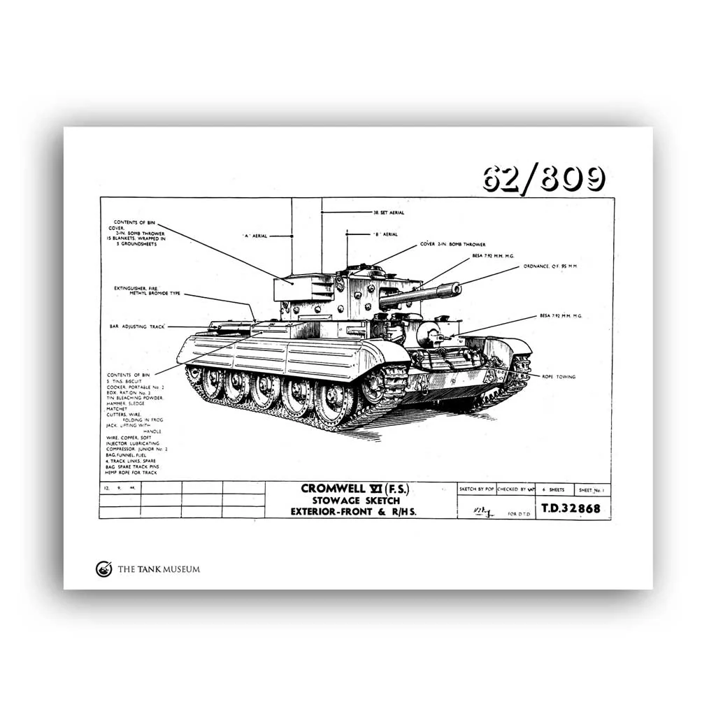 Art Print: Cromwell VI Tank Stowage