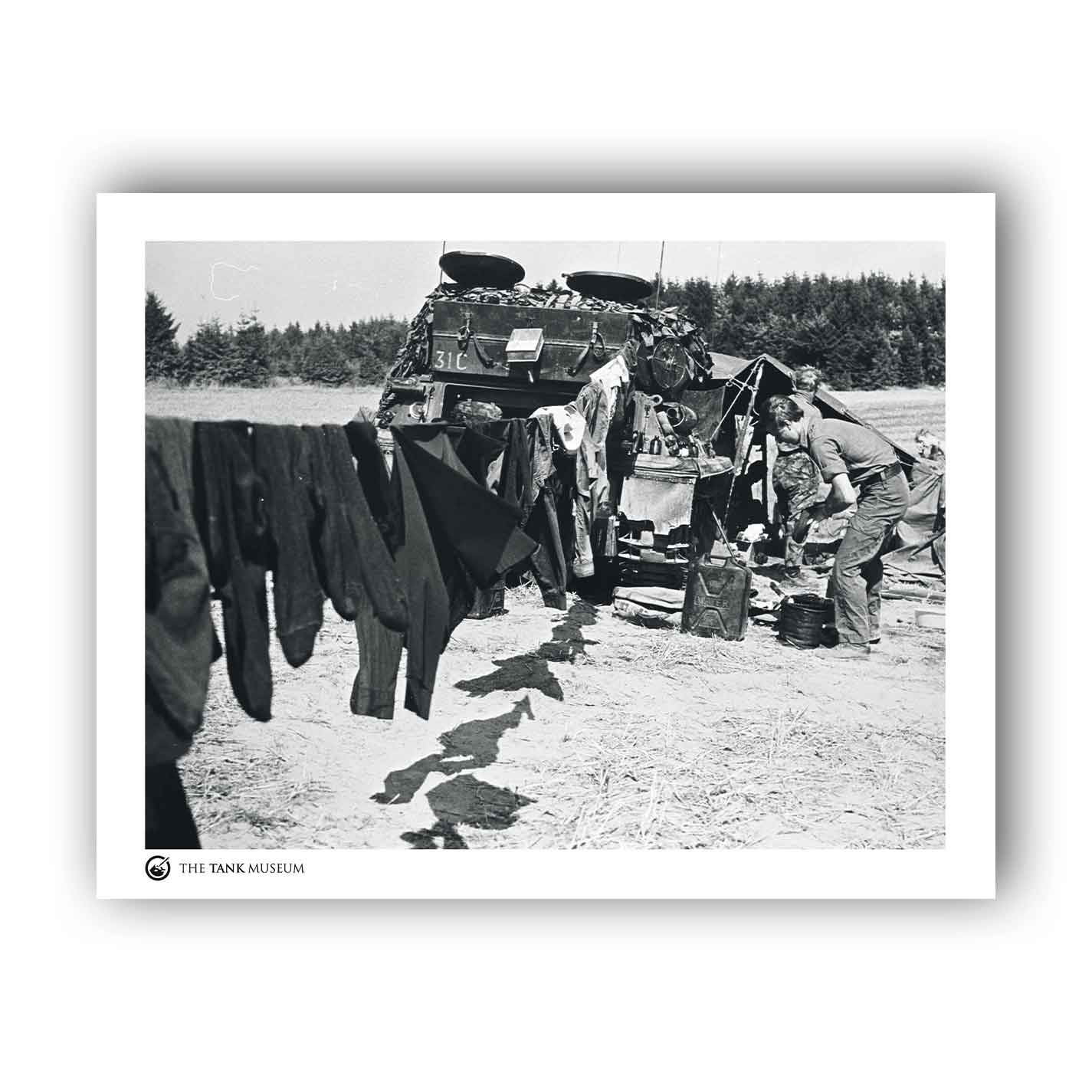 Art Print: CVRT Tank with Washing Line