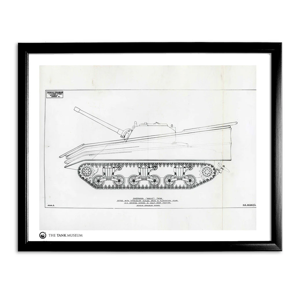 Art Print: M4A2 Sherman III DD Tank - Elevated - Image 2