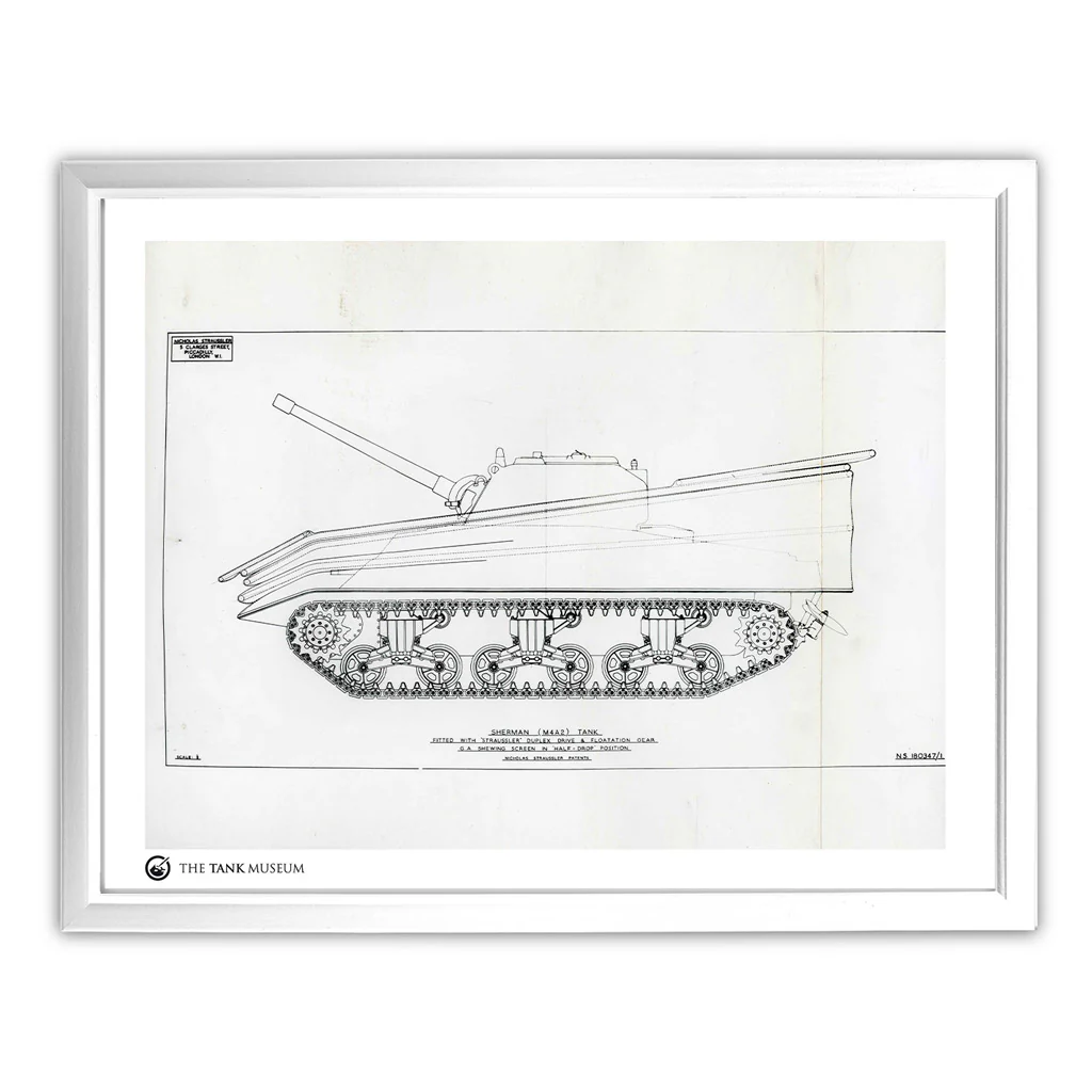 Art Print: M4A2 Sherman III DD Tank - Elevated - Image 3