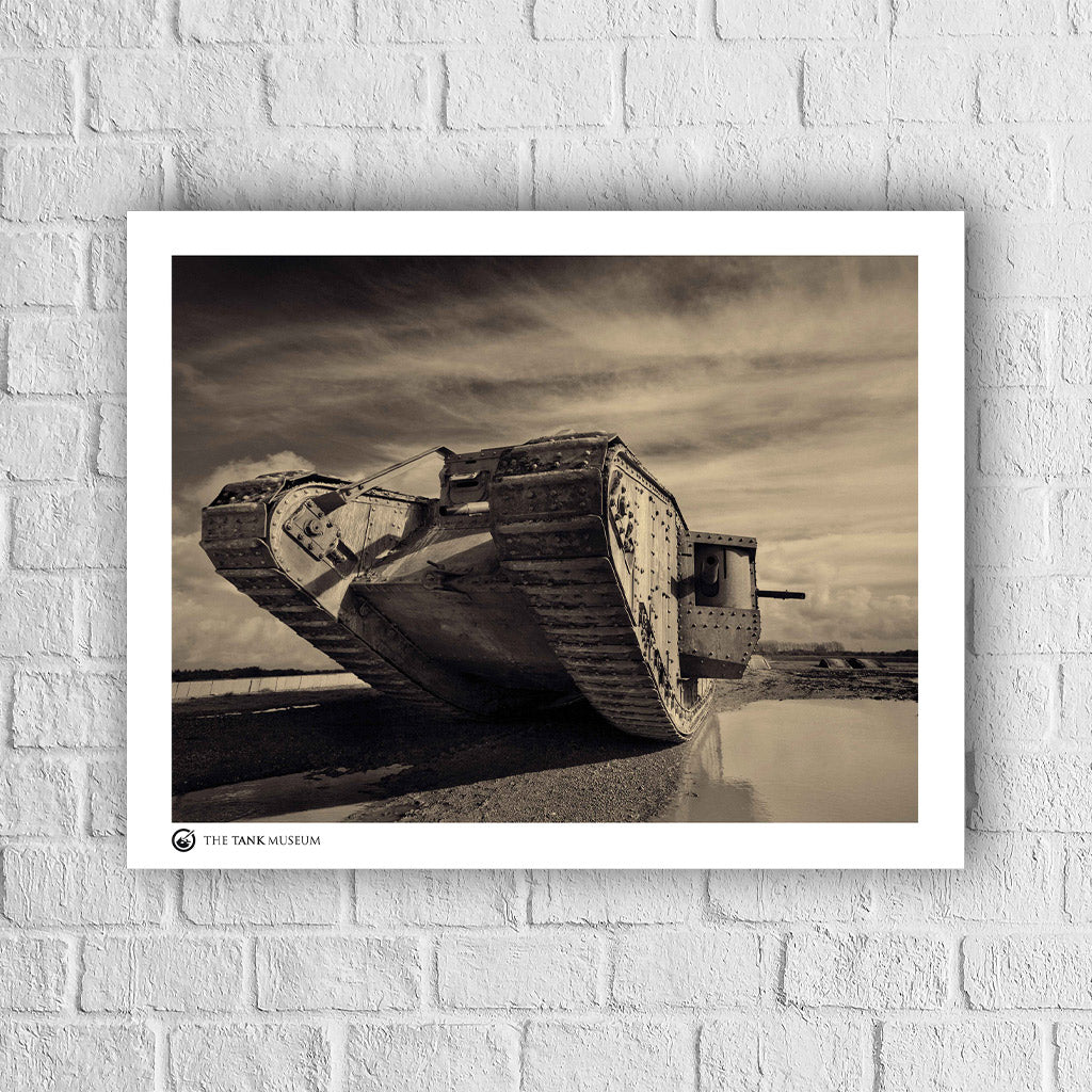 Art Print: Mark IV Replica Tank - Sepia - Image 4