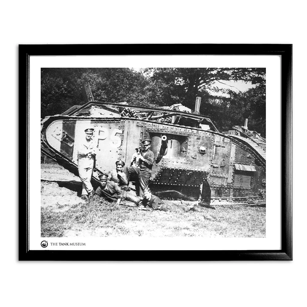 Art Print: Mark V Male Tank With Crew and Dog - Image 2