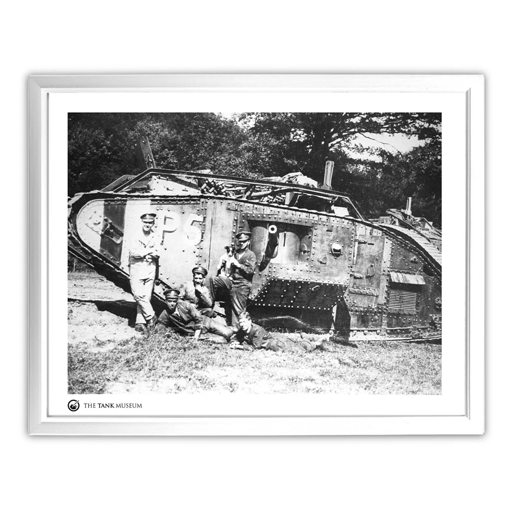 Art Print: Mark V Male Tank With Crew and Dog - Image 3