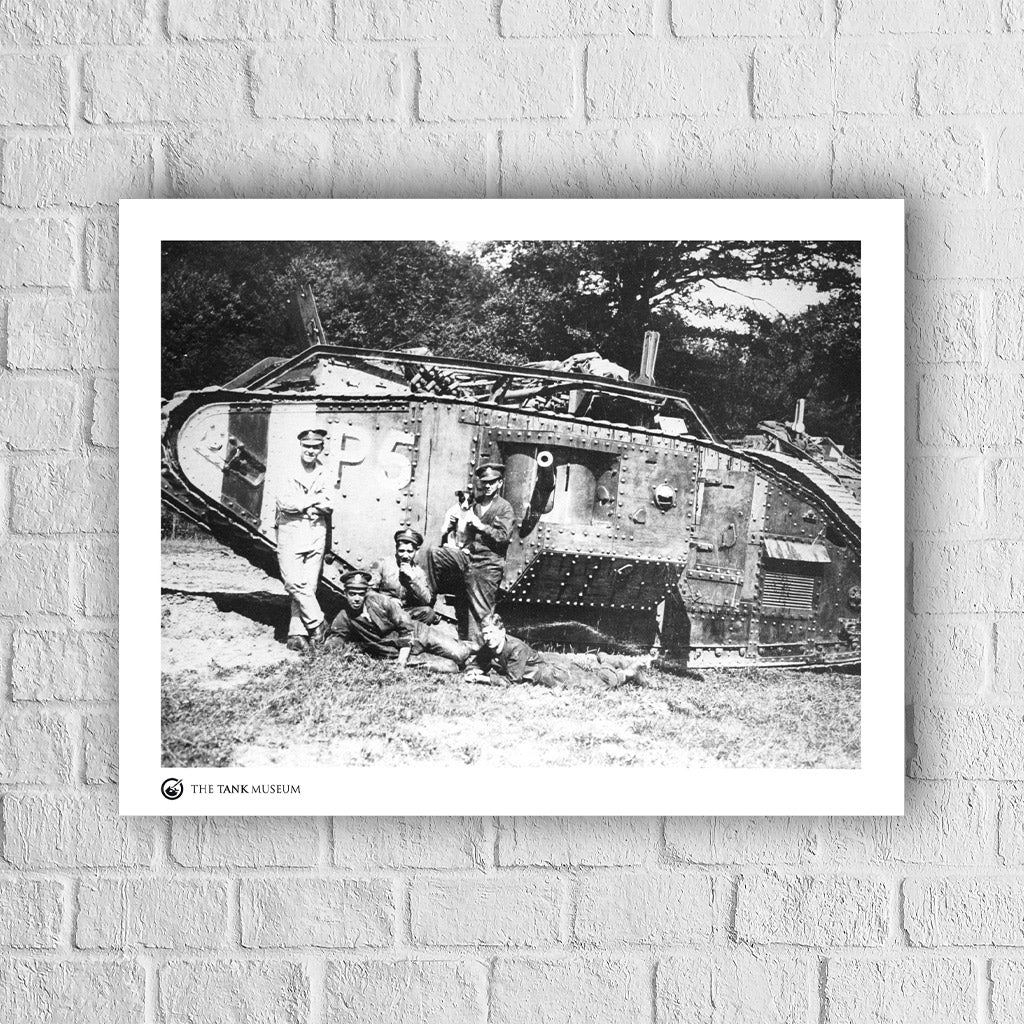 Art Print: Mark V Male Tank With Crew and Dog - Image 4