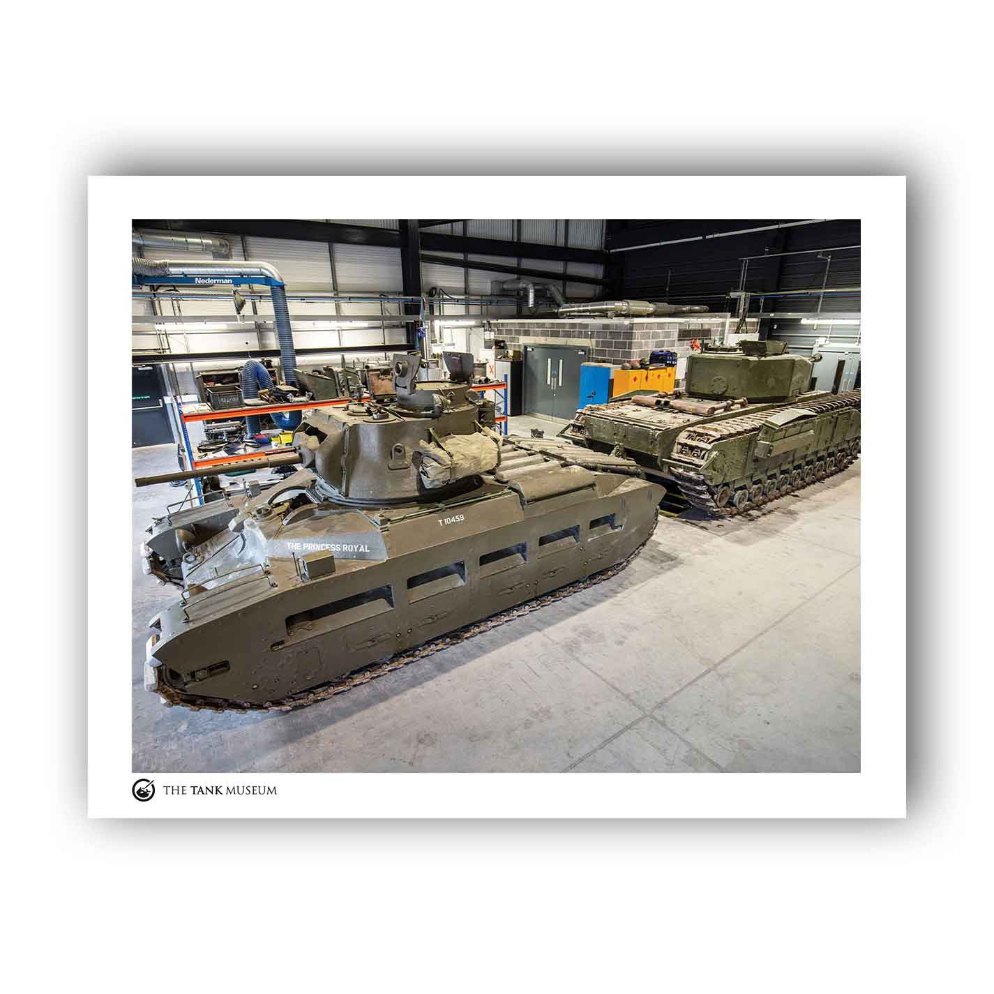 Art Print: Matilda II with Churchill Mk IV Tank