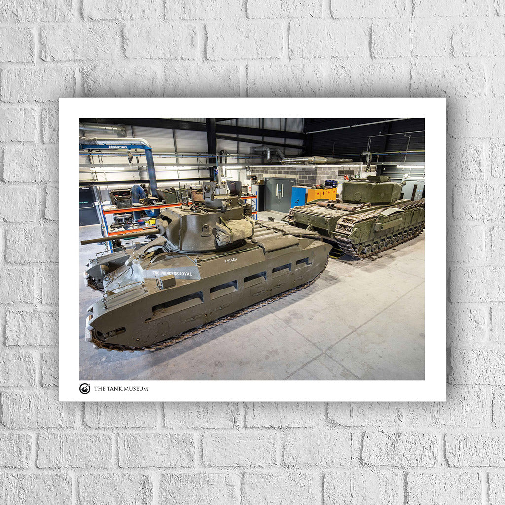 Art Print: Matilda II with Churchill Mk IV Tank - Image 4
