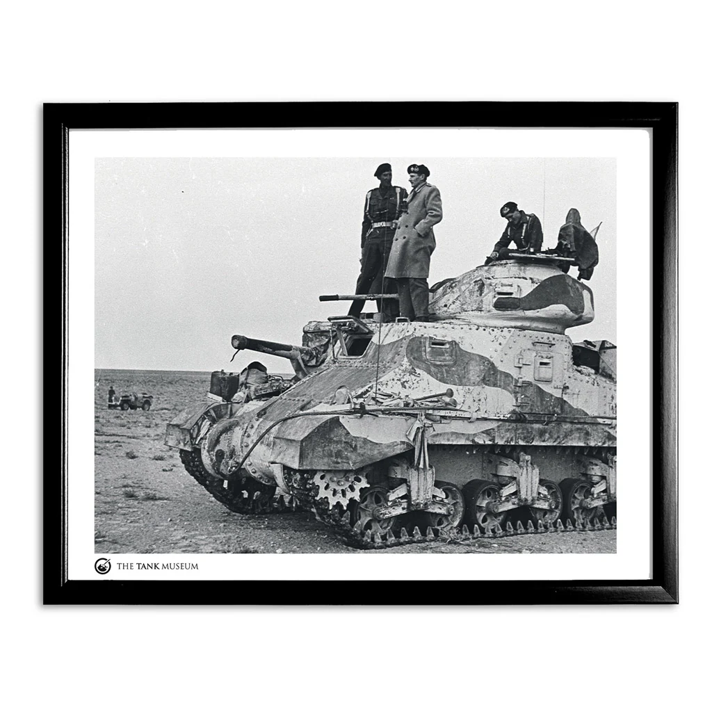 Art Print: Monty on an M3 Grant North America - Image 2