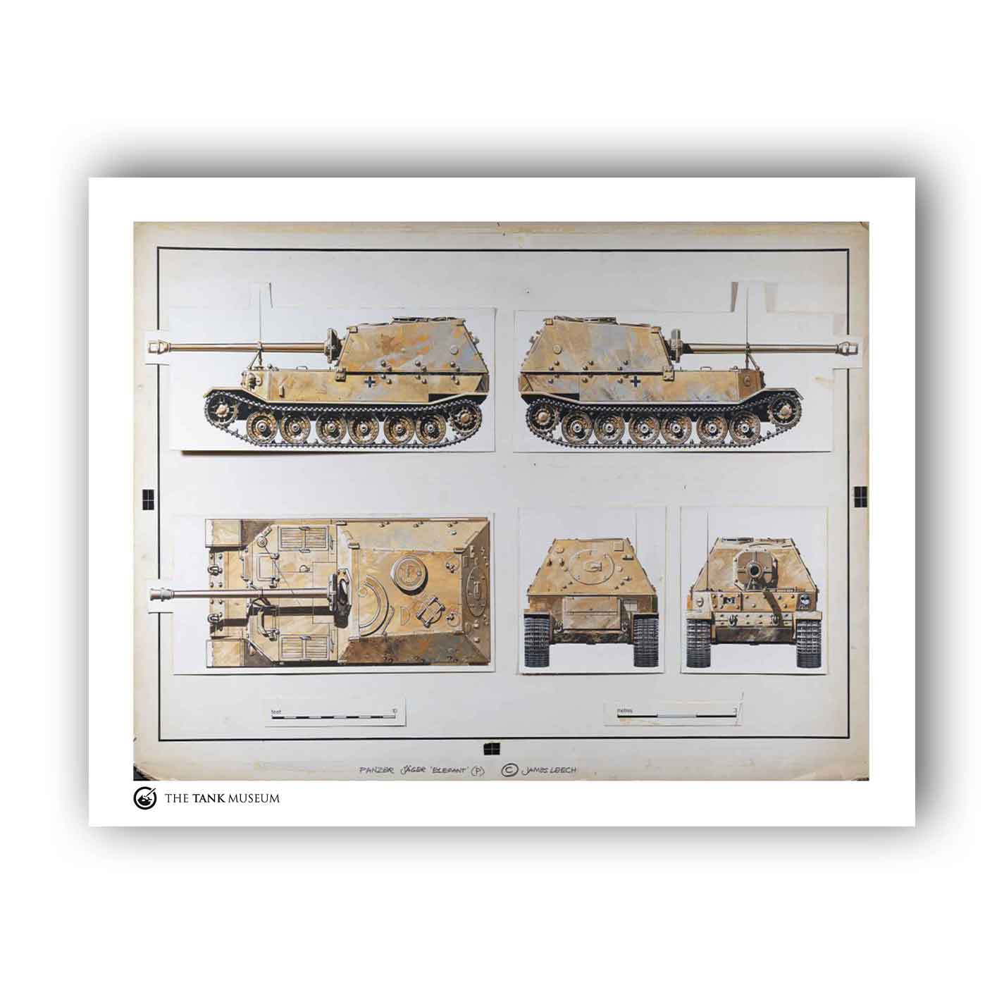 Art Print: Panzerjager Elefant Tank