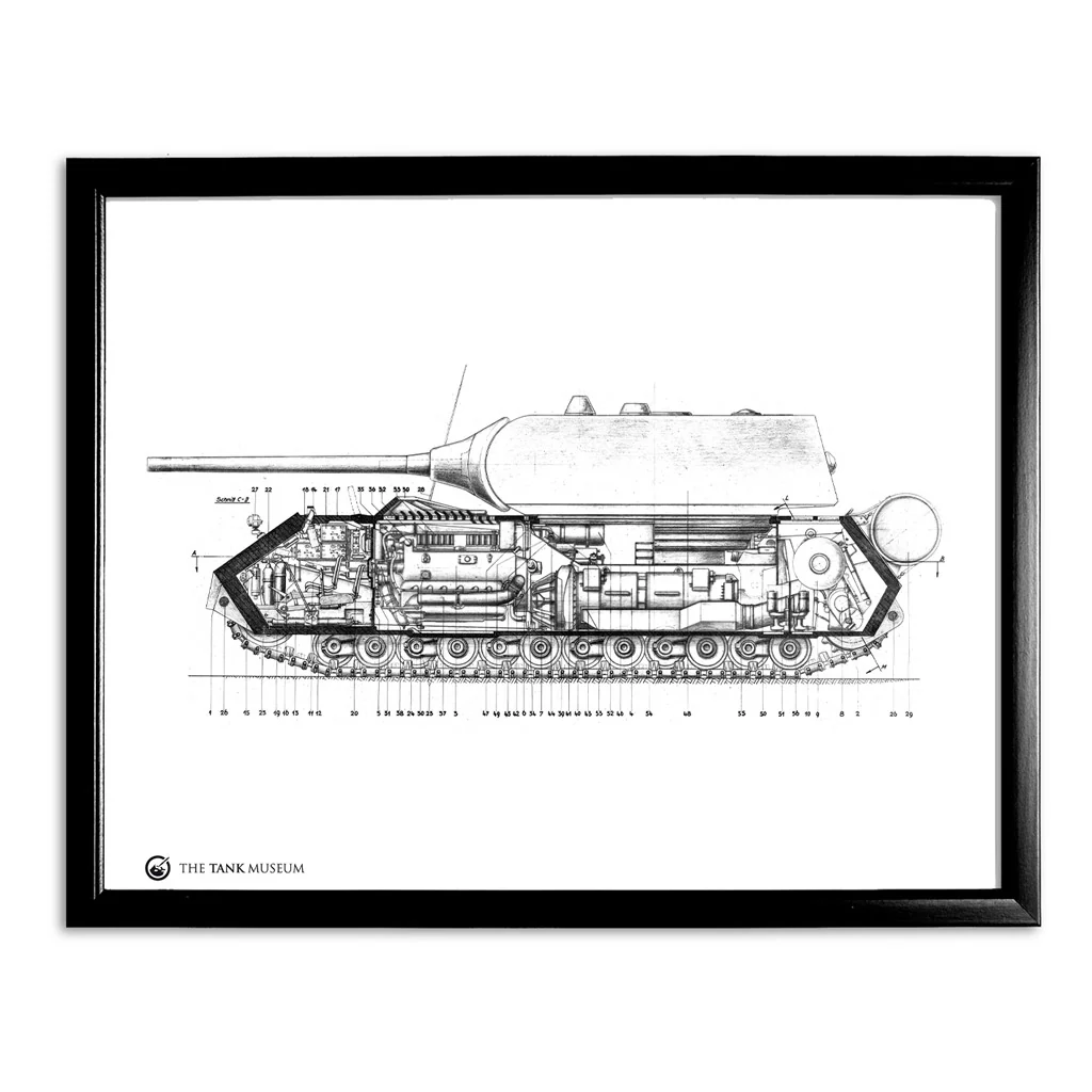 Art Print: PzKpfw Maus Tank Blueprint - Image 2