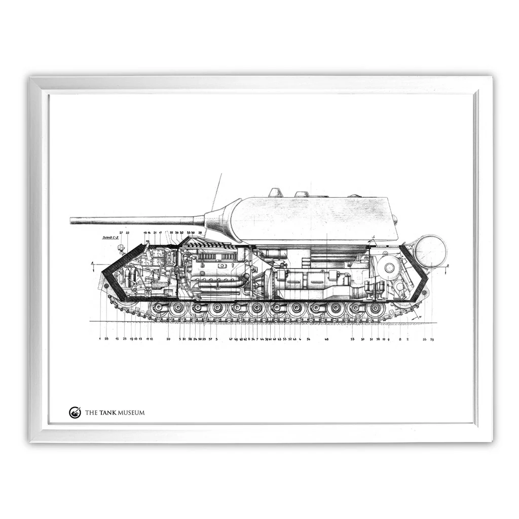 Art Print: PzKpfw Maus Tank Blueprint - Image 3