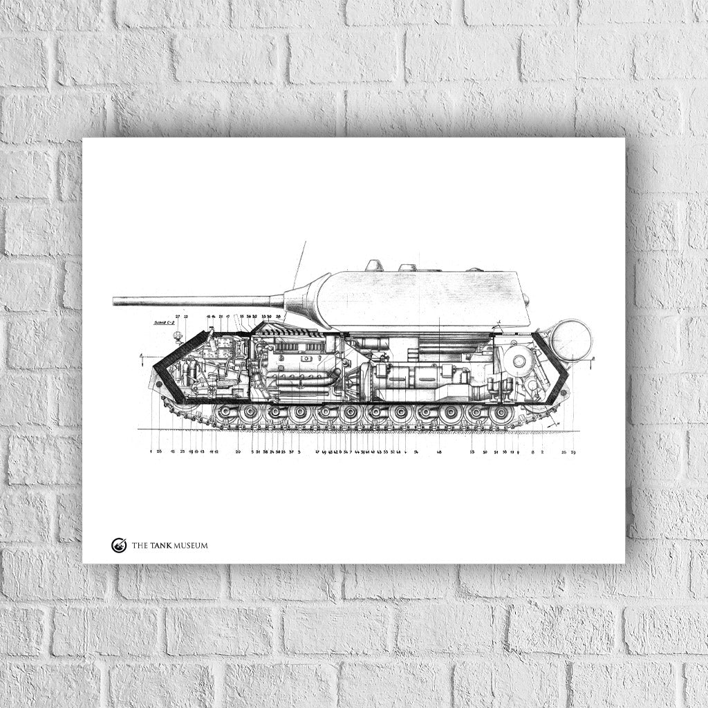Art Print: PzKpfw Maus Tank Blueprint - Image 4
