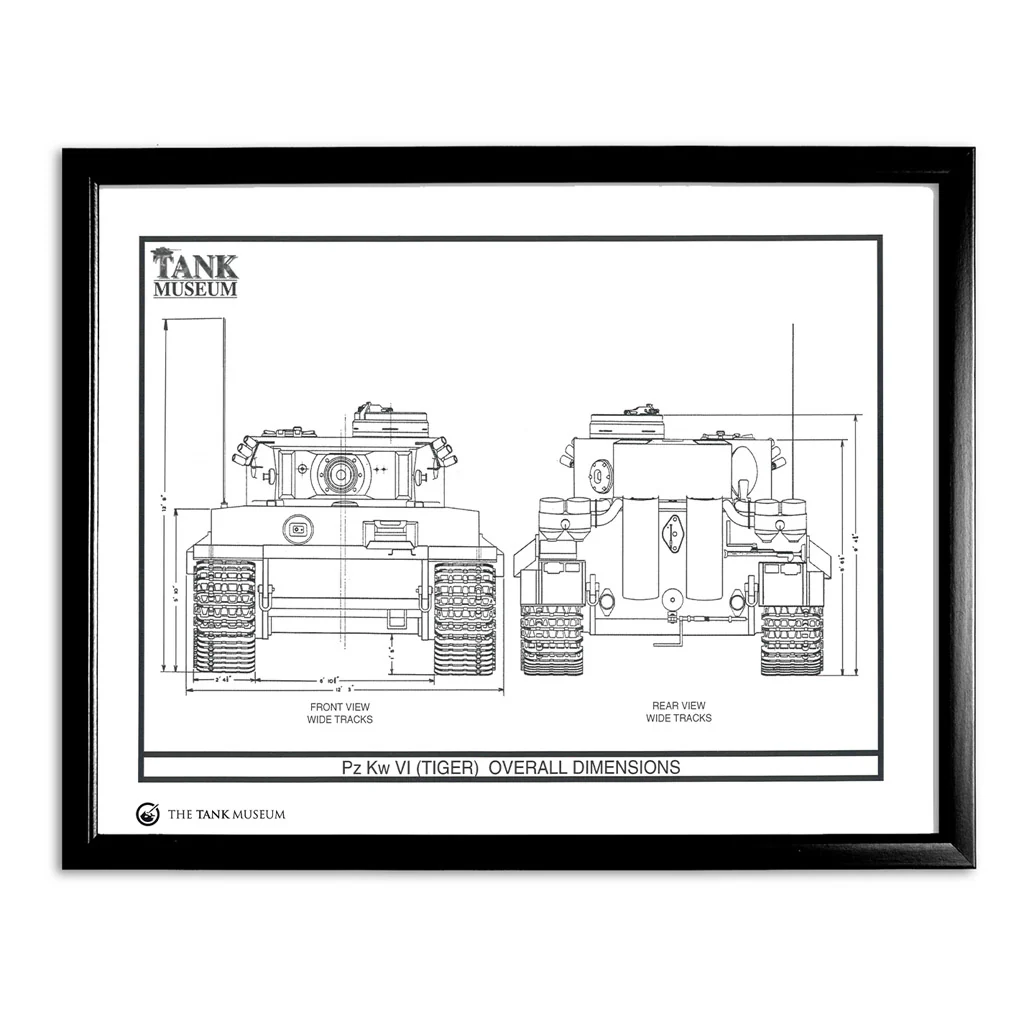 Art Print: PzKpfw Tiger I Tank Front and Rear - Image 2