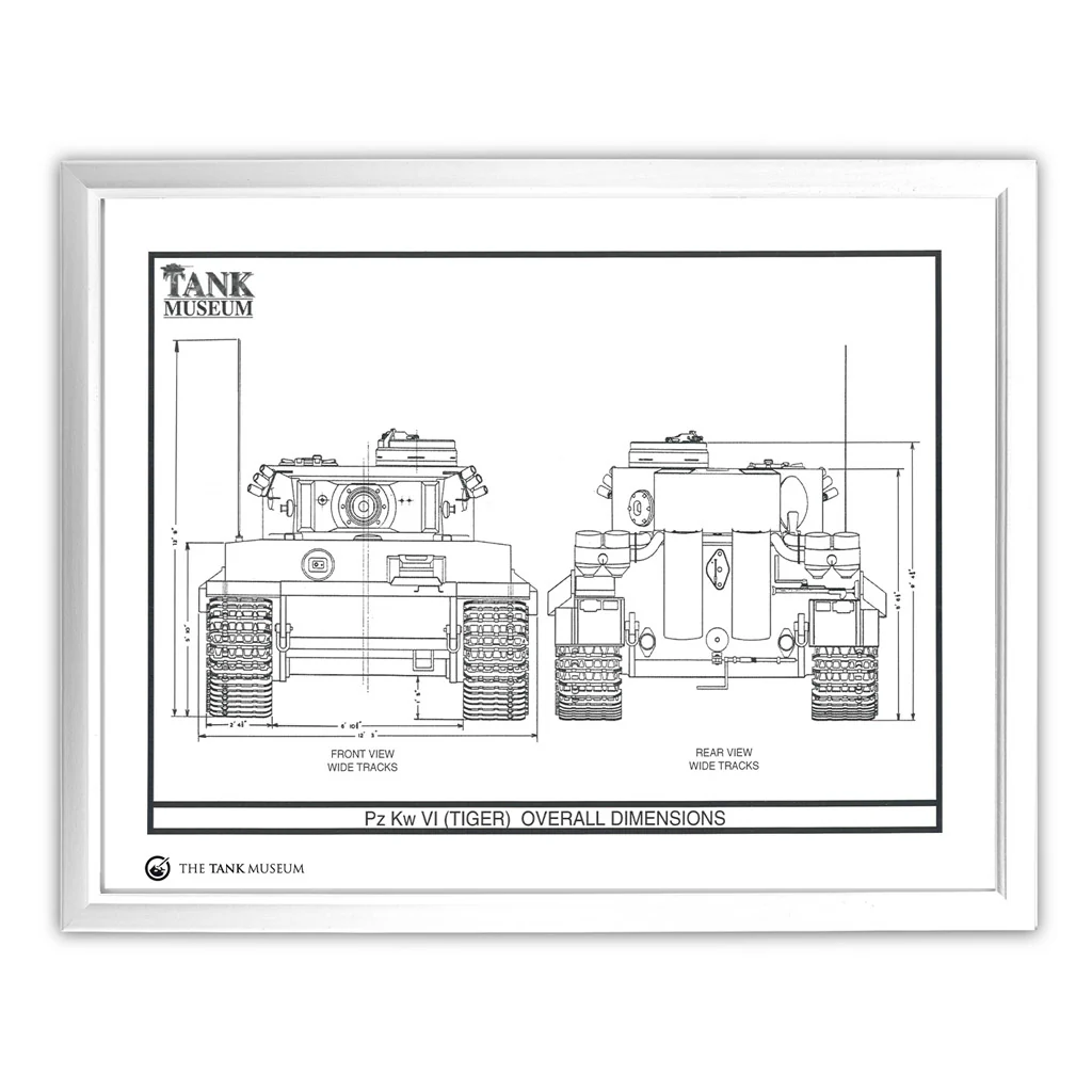 Art Print: PzKpfw Tiger I Tank Front and Rear - Image 3