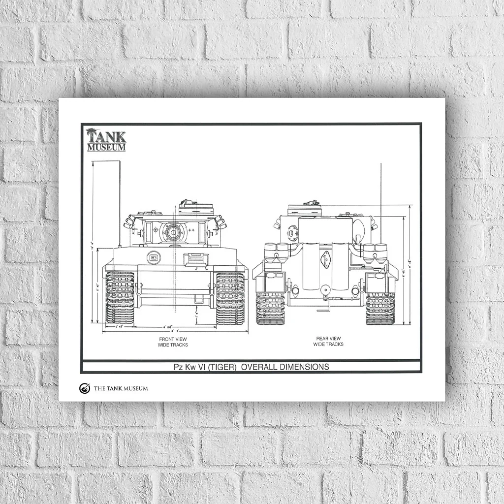 Art Print: PzKpfw Tiger I Tank Front and Rear - Image 4