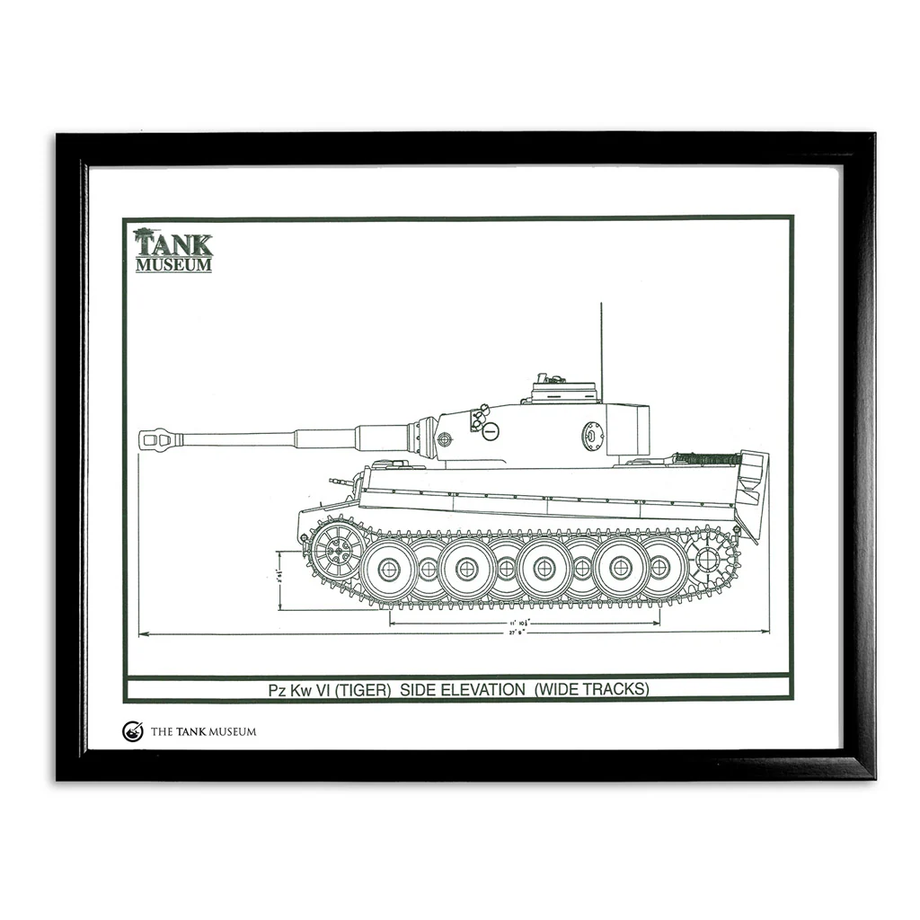 Art Print: PzKpfw Tiger I Tank - Side View - Image 2
