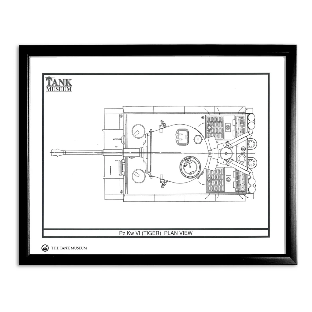 Art Print: PzKpfw Tiger I Tank - Top View - Image 2