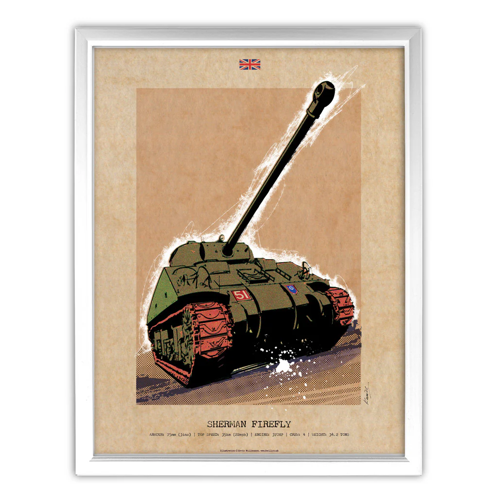 Art Print: Sherman Firefly Tank Print - Image 3