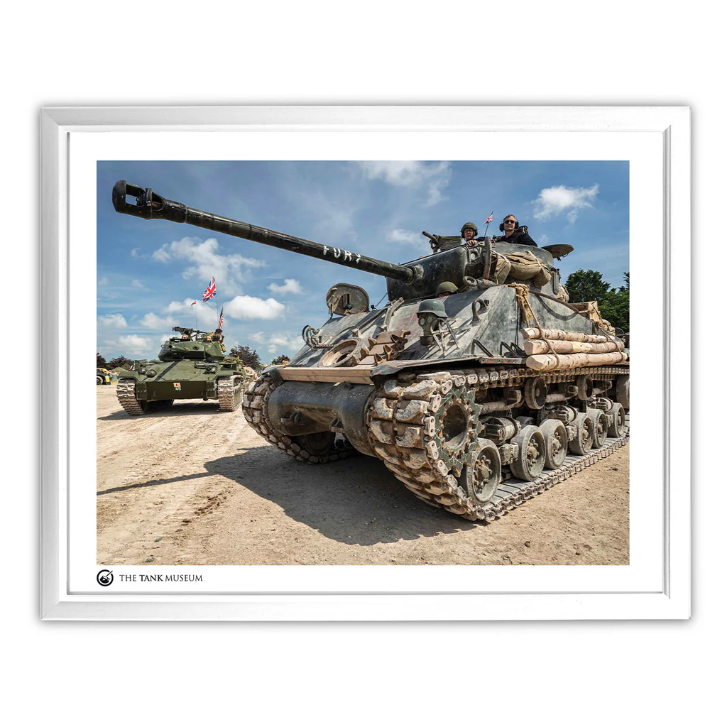 Art Print: Sherman Fury and M24 Chaffee Tanks at TANKFEST - Image 3