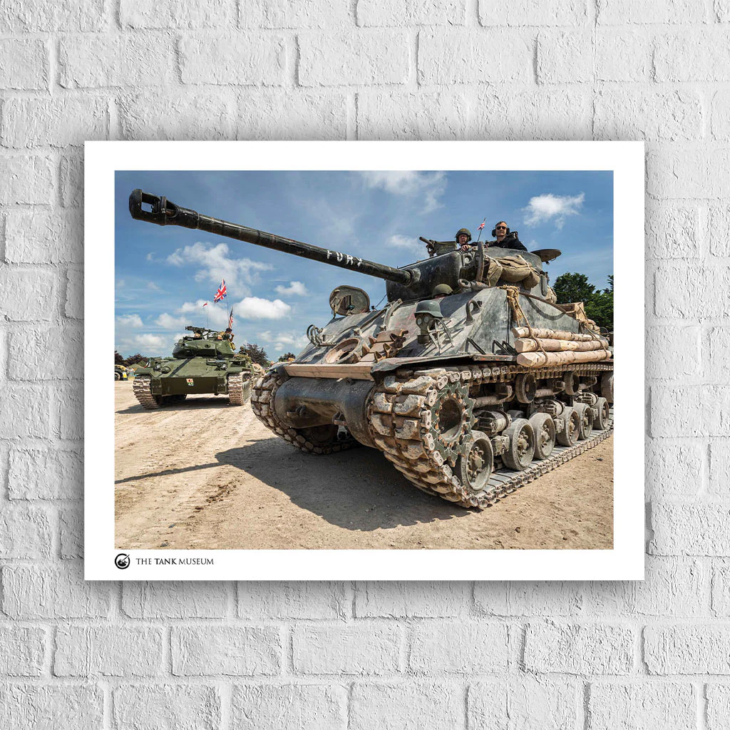 Art Print: Sherman Fury and M24 Chaffee Tanks at TANKFEST - Image 4