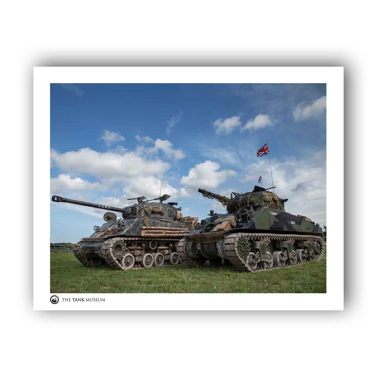 Art Print: Sherman Fury & Belle Tanks
