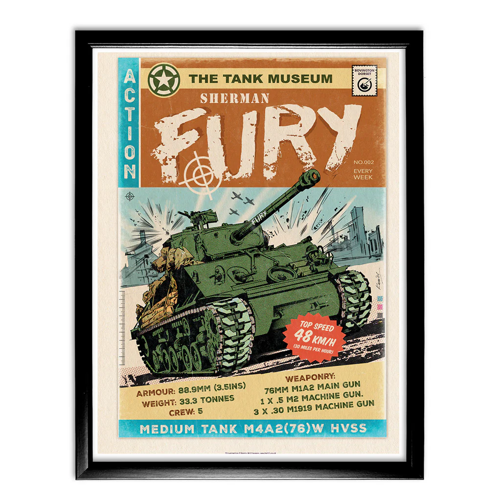 Art Print: Sherman Fury Comic Print - Image 3