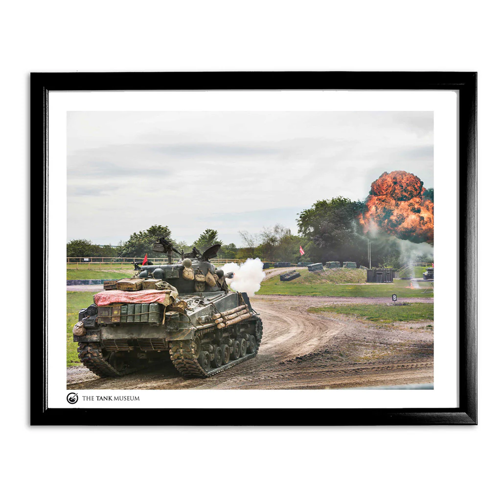 Art Print: Sherman Fury Tank Firing - Image 2