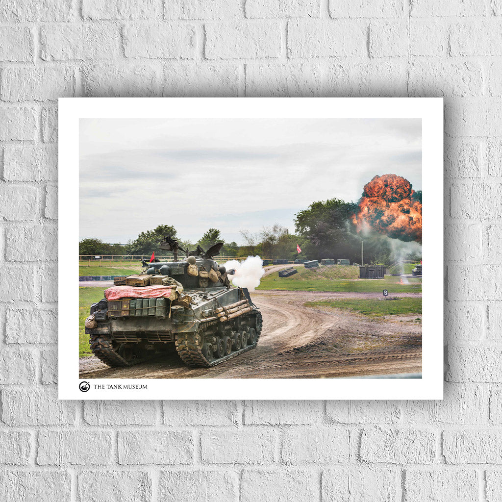 Art Print: Sherman Fury Tank Firing - Image 4