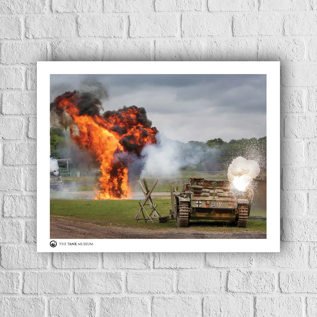 Art Print: Sherman Fury vs StuG III Tanks - Image 4