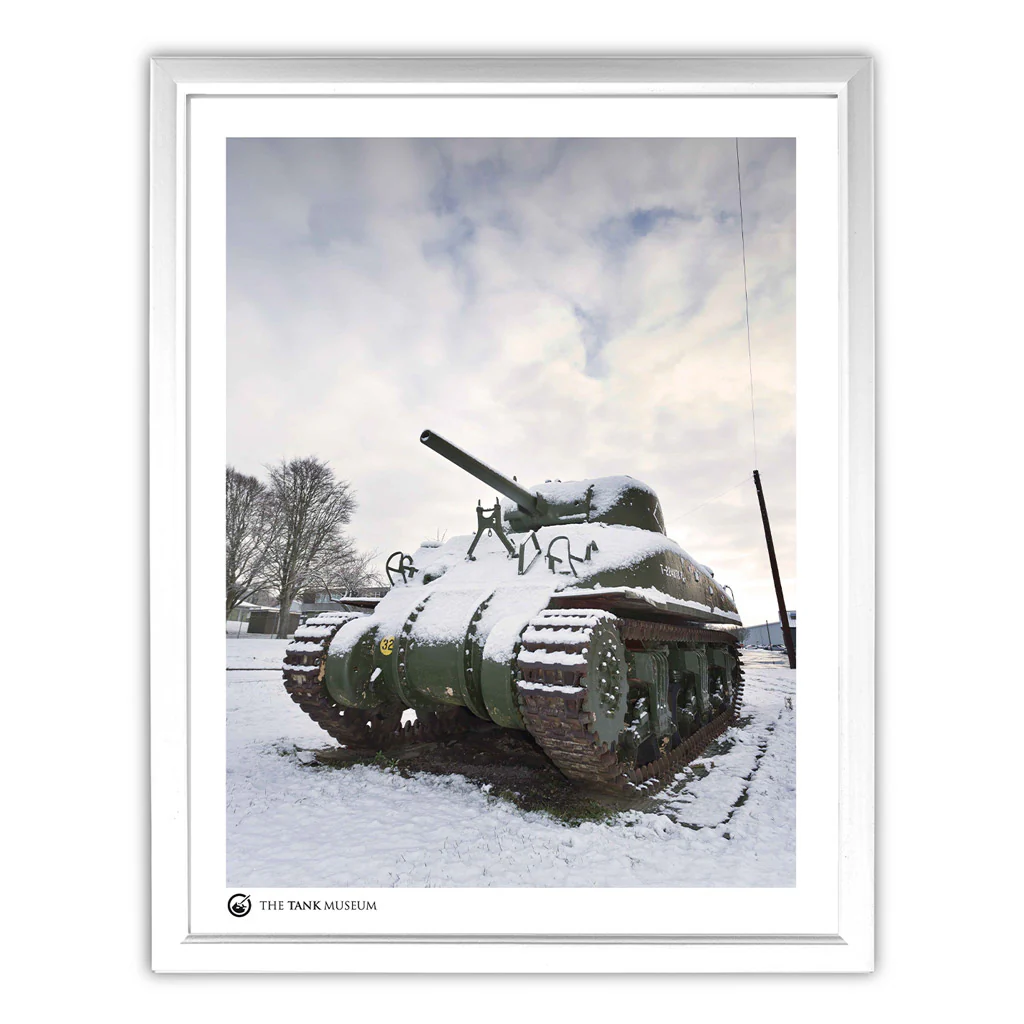 Art Print: Sherman Grizzly Tank in Snow - Image 3