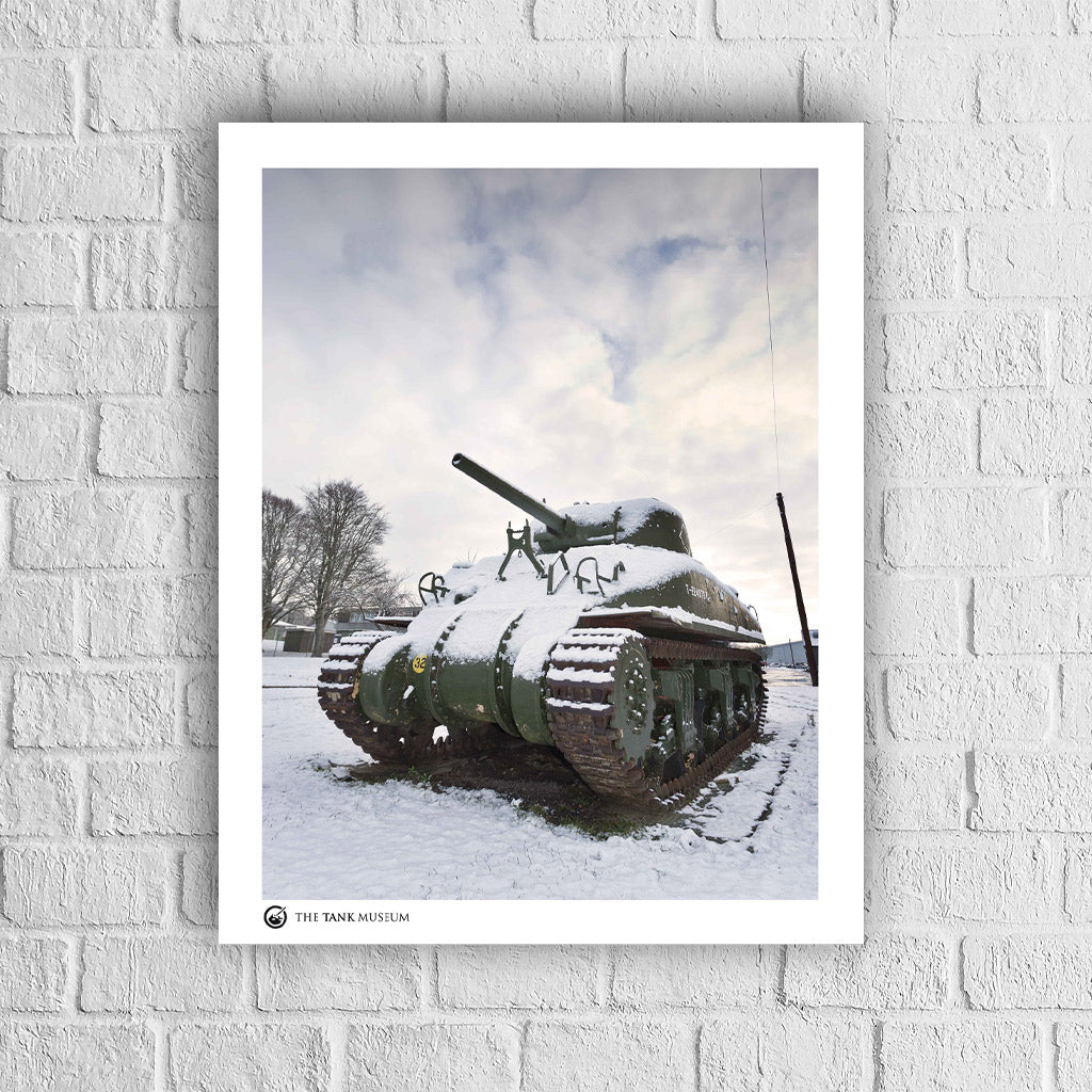Art Print: Sherman Grizzly Tank in Snow - Image 4