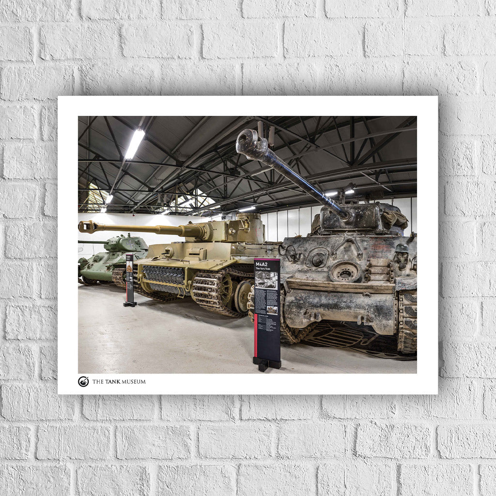 Art Print: T-34-7, Tiger 131 and Sherman Fury - Image 4