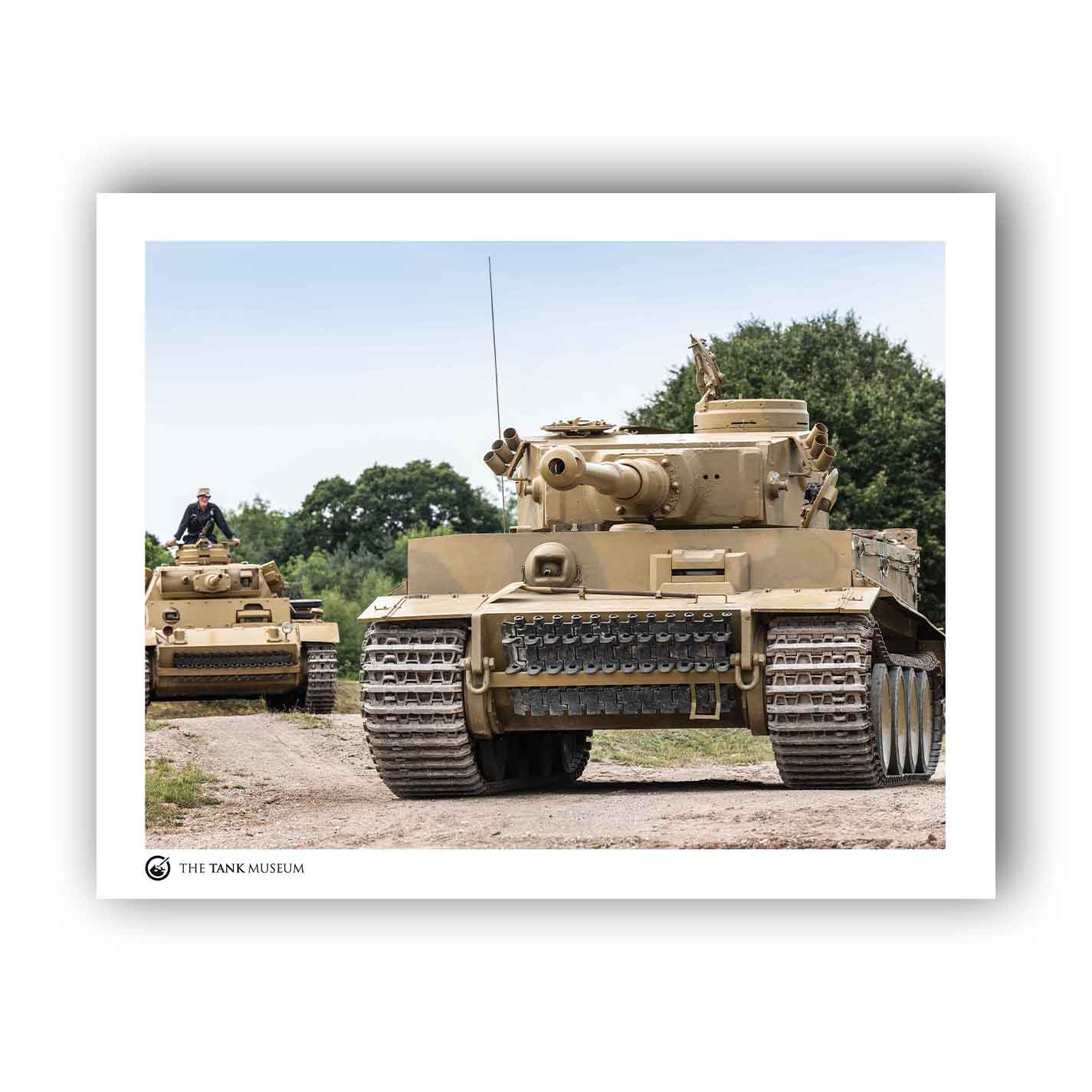 Art Print: Tiger 131 & PzKpfw III Ausf.L Tanks