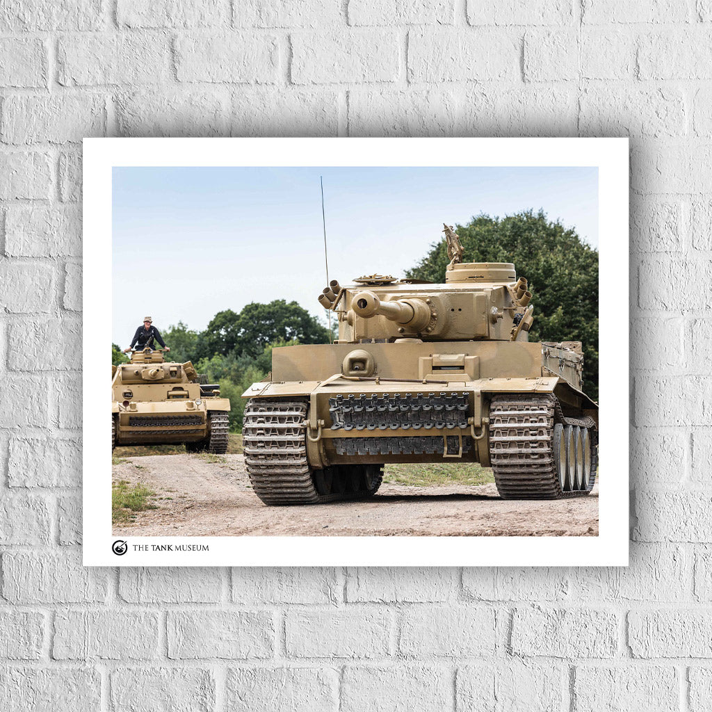 Art Print: Tiger 131 & PzKpfw III Ausf.L Tanks - Image 4