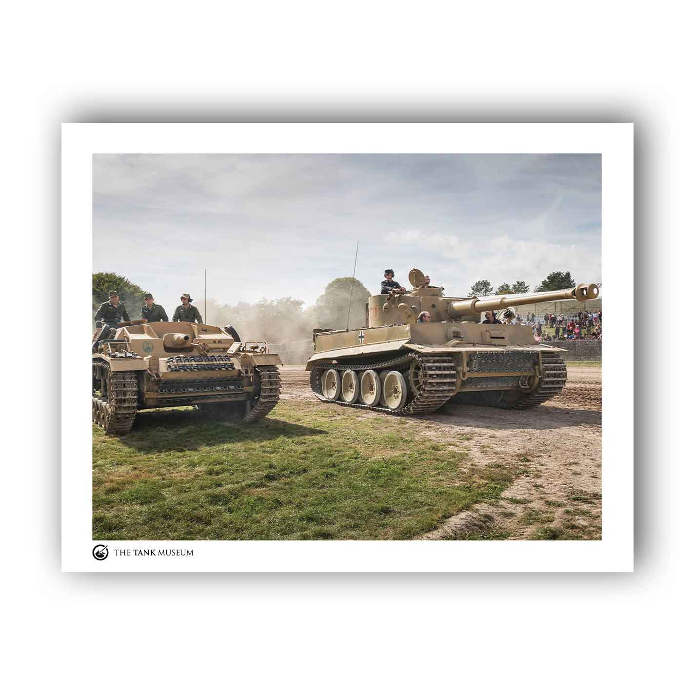 Art Print: Tiger 131 & StuG III Ausf. B Tanks at Tiger Day
