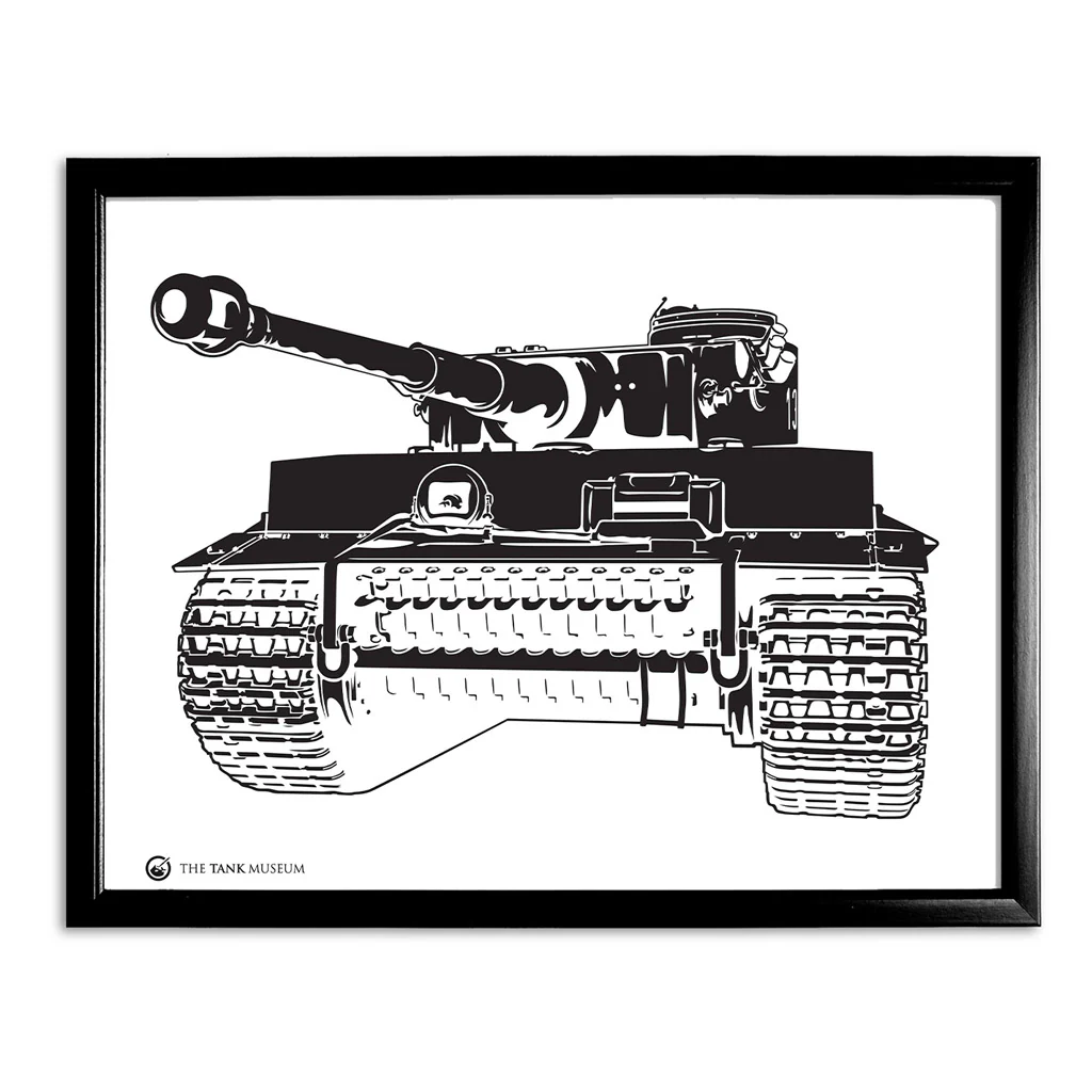 Art Print: Tiger 131 Tank Illustration - Image 2