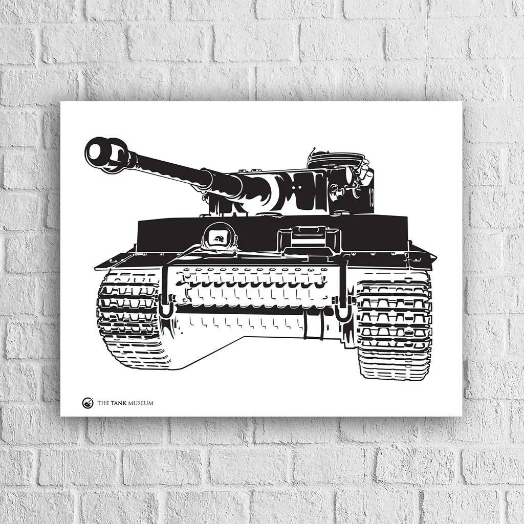 Art Print: Tiger 131 Tank Illustration - Image 4