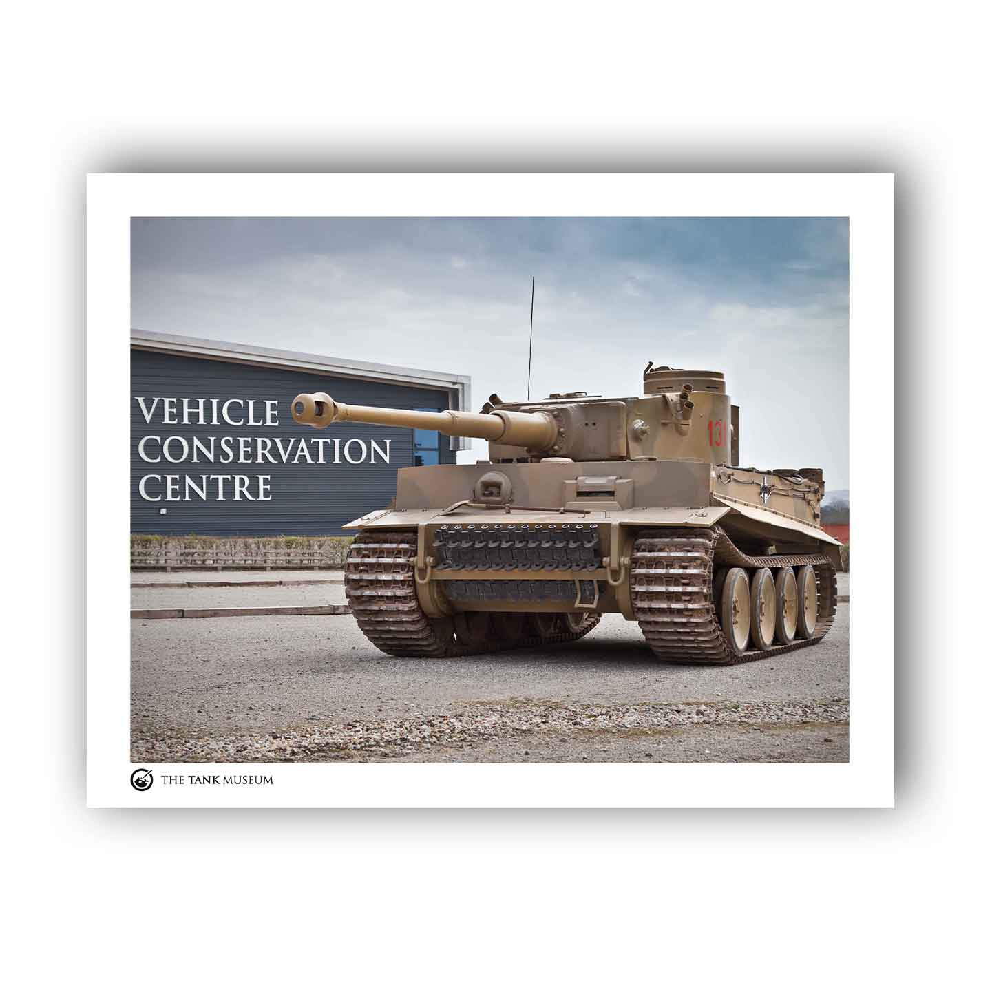 Art Print: Tiger 131 Tank Outside the VCC