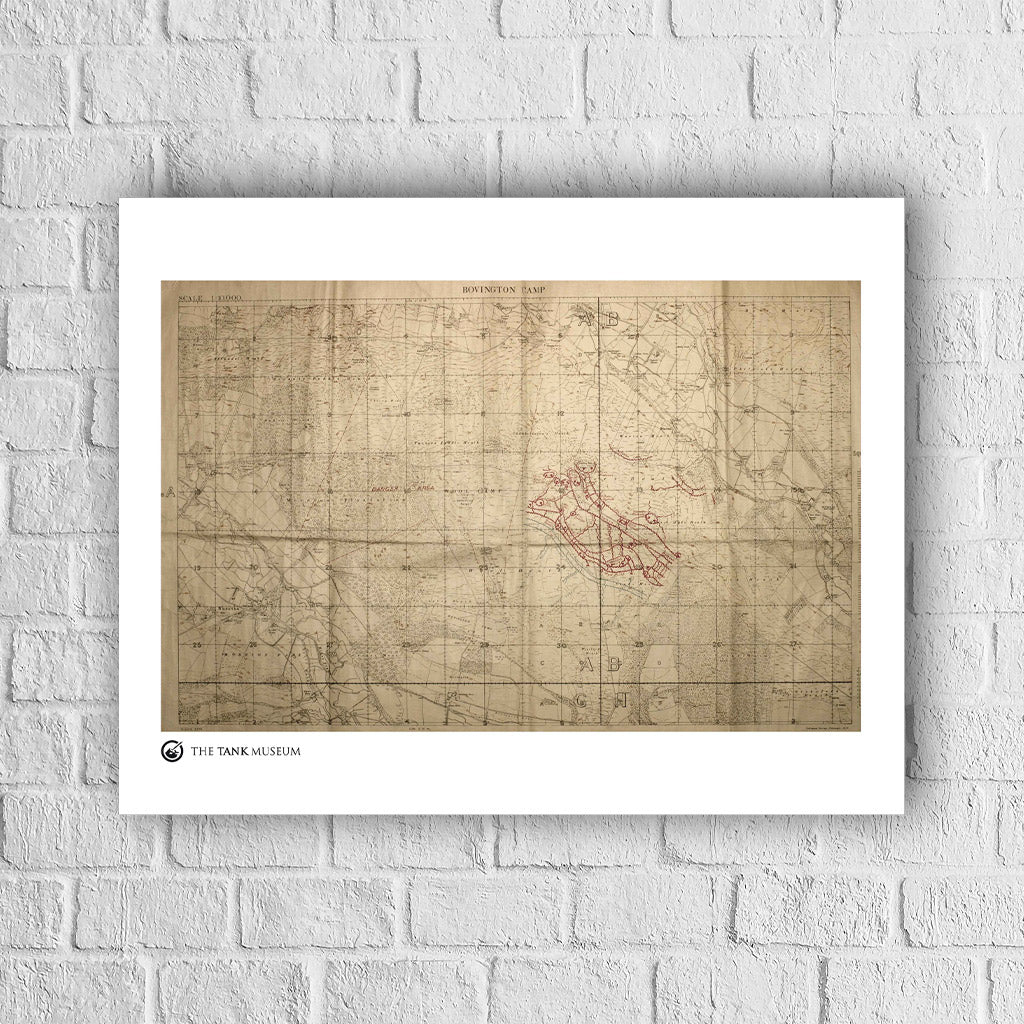 Art Print: Trench Map Bovington 1917 - Image 4