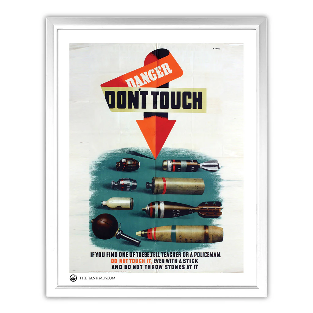 Art Print: Vintage Poster Danger Don't Touch - Image 3