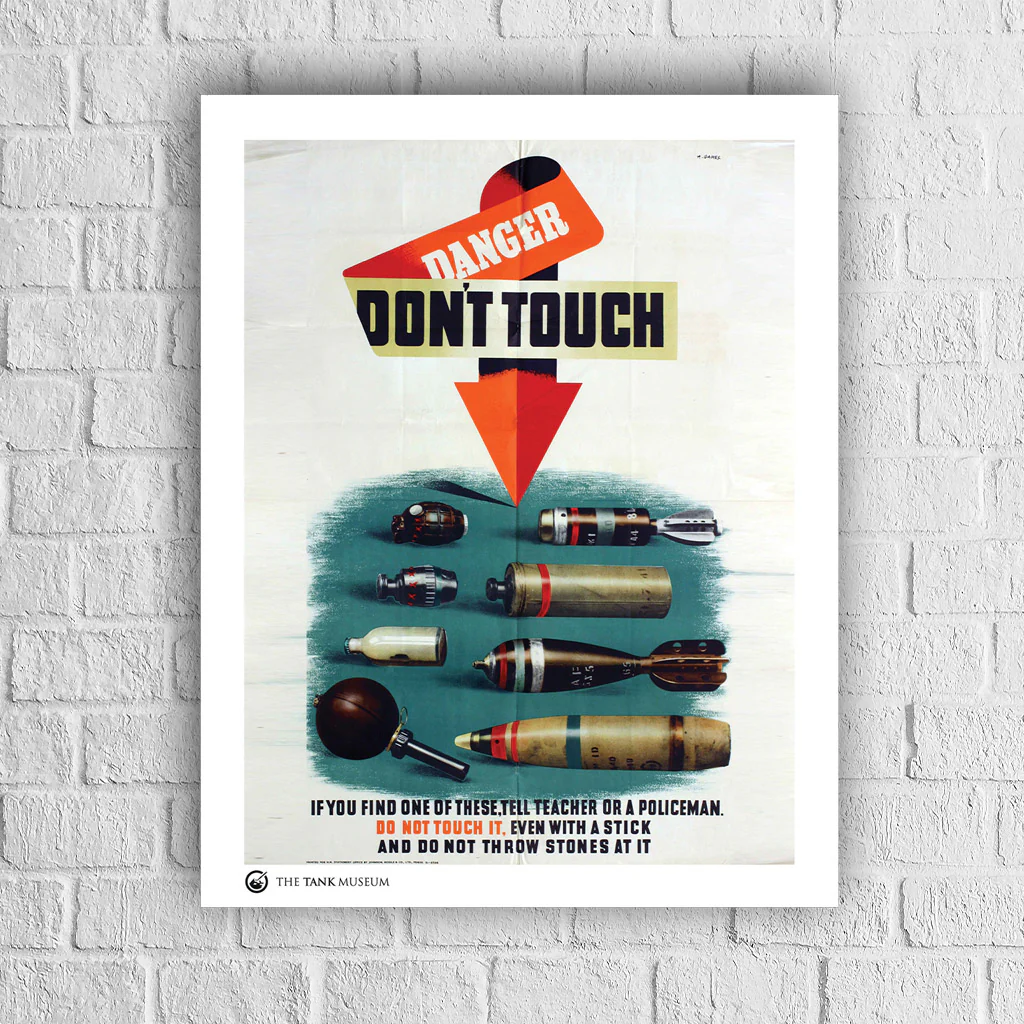 Art Print: Vintage Poster Danger Don't Touch - Image 4