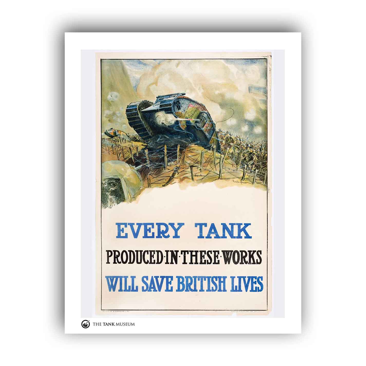 Art Print: Vintage Poster Every Tank