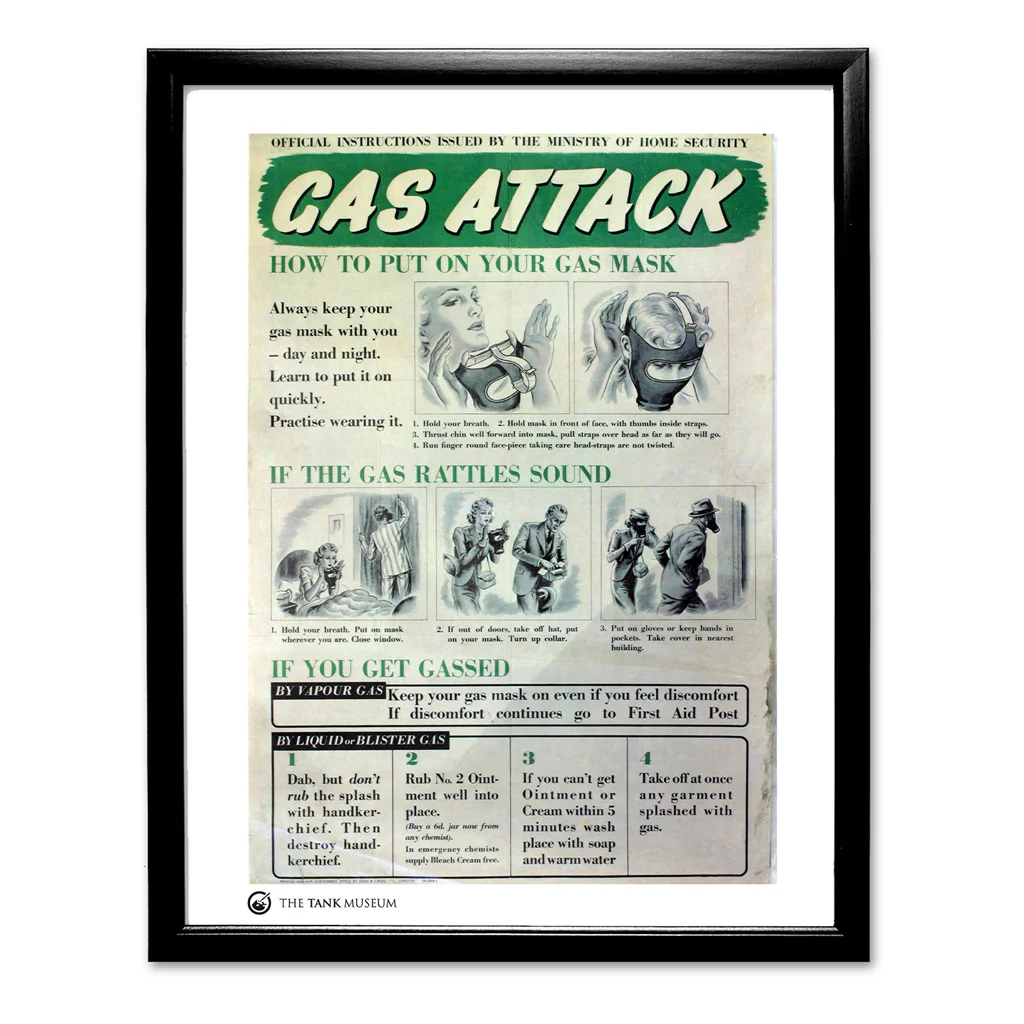 Art Print: Vintage Poster Gas Attack - Image 2