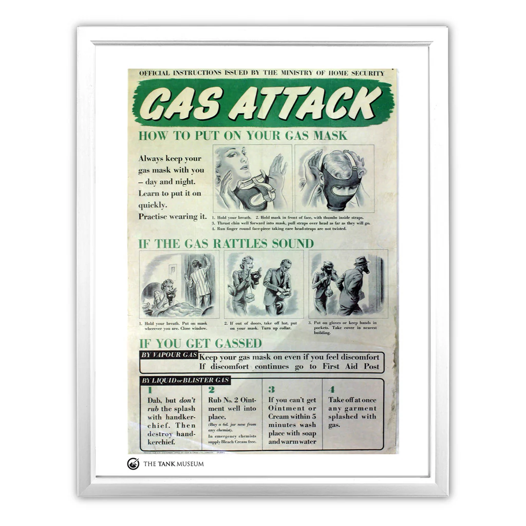 Art Print: Vintage Poster Gas Attack - Image 3
