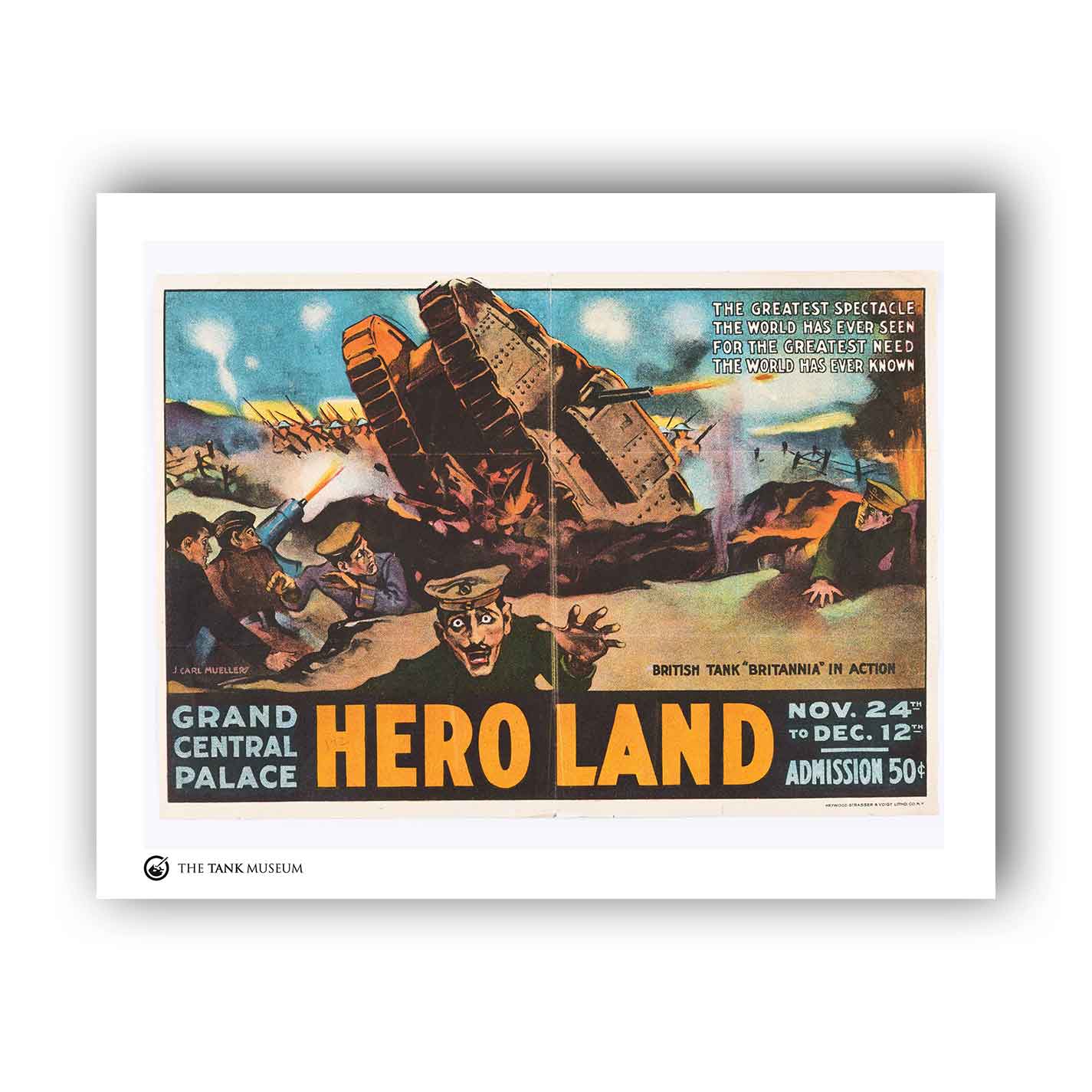 Art Print: Vintage Poster Hero Land
